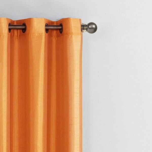 VCNY Home Preston Faux Silk Curtain Panel, 52" x 90" 52" x 90" On